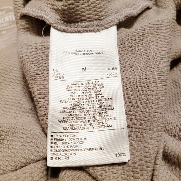 VINTAGE GAP WAFFLED LONG SLEEVE TEE COTTON… - Picture 9 of 10